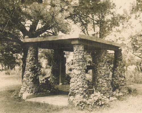 Old stone gazebo